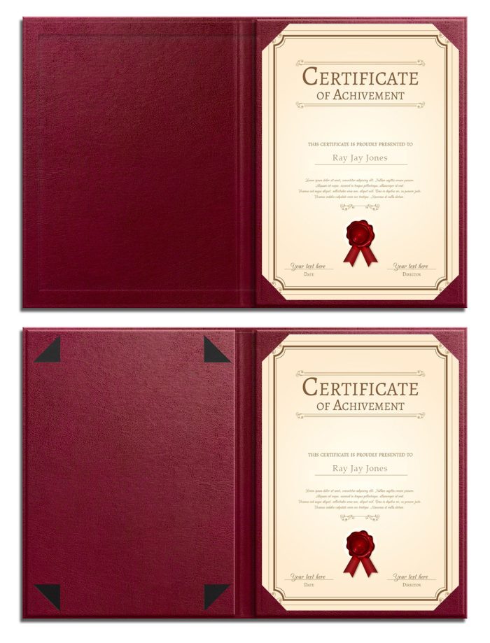 A4 Certificate Holder without Artwork - Image 3